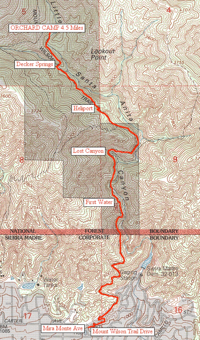 Trail Maps Mount Wilson Trail Race